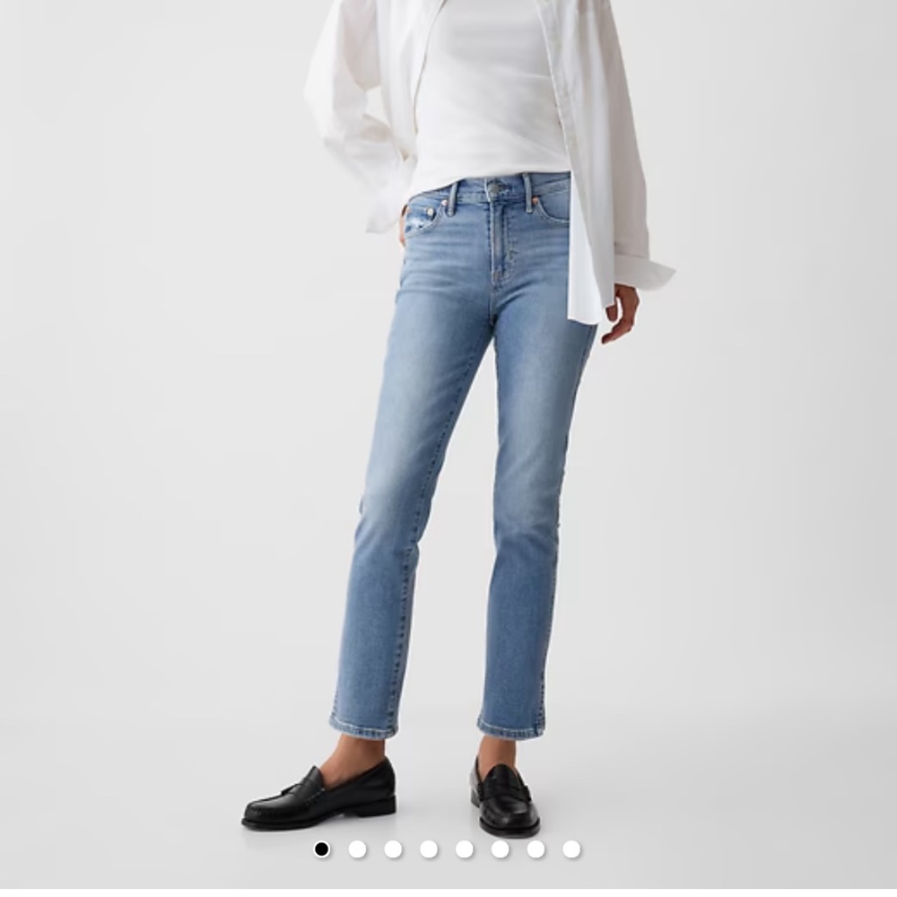 Mid Rise Split-Hem Vintage Slim Jeans
